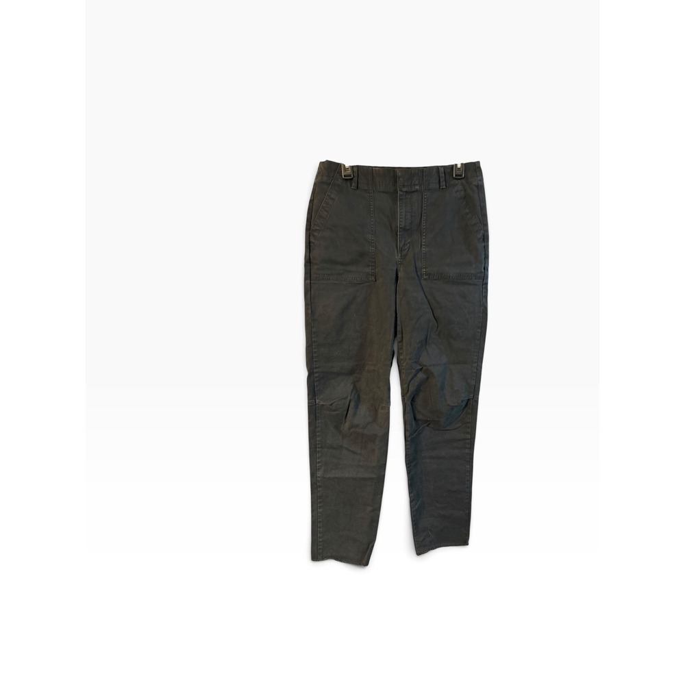 Banana Republic Girlfriend Authentic Chino Pants Dark Gray Utility 10 Tall Long